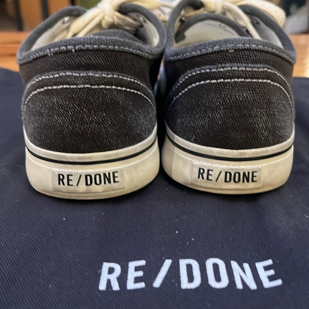 Re/done faded black 70s low top skate size 37. With original bag and box. - Picture 4 of 13